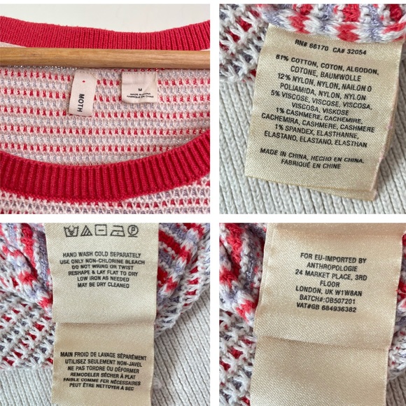 Moth Anthropologie Knit Colorblock Top - Picture 9 of 16